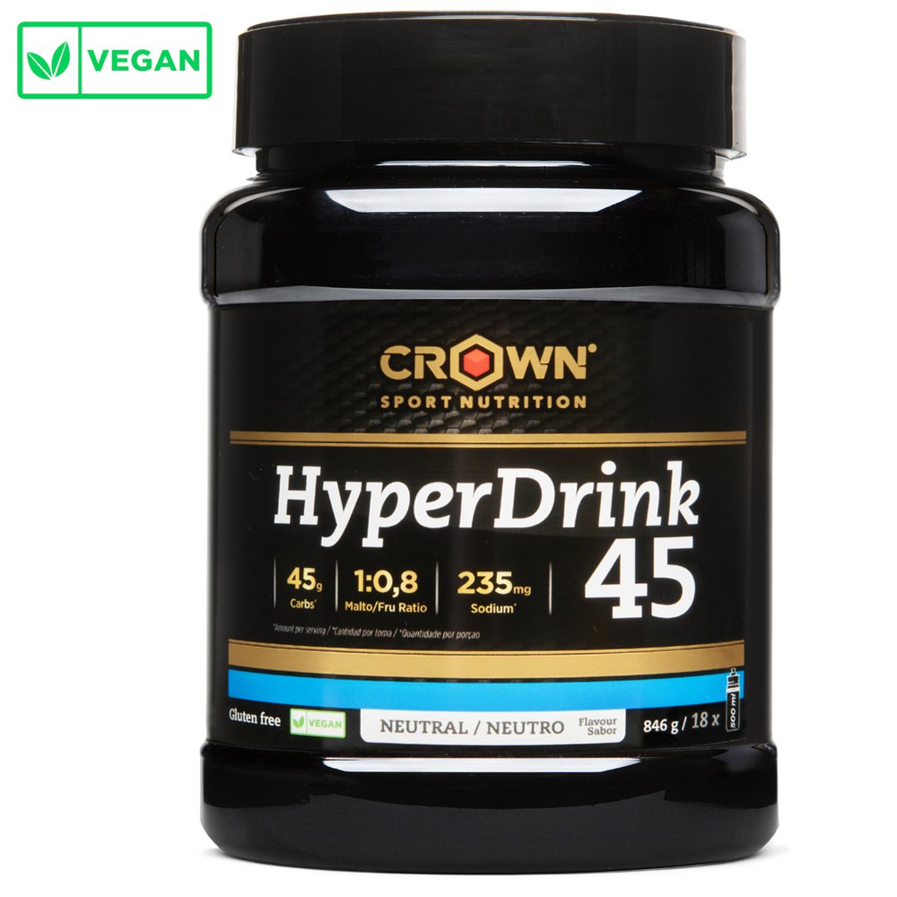 Crown Sport Nutrition Bote Polvos Energéticos HyperDrink 45 846g Neutral