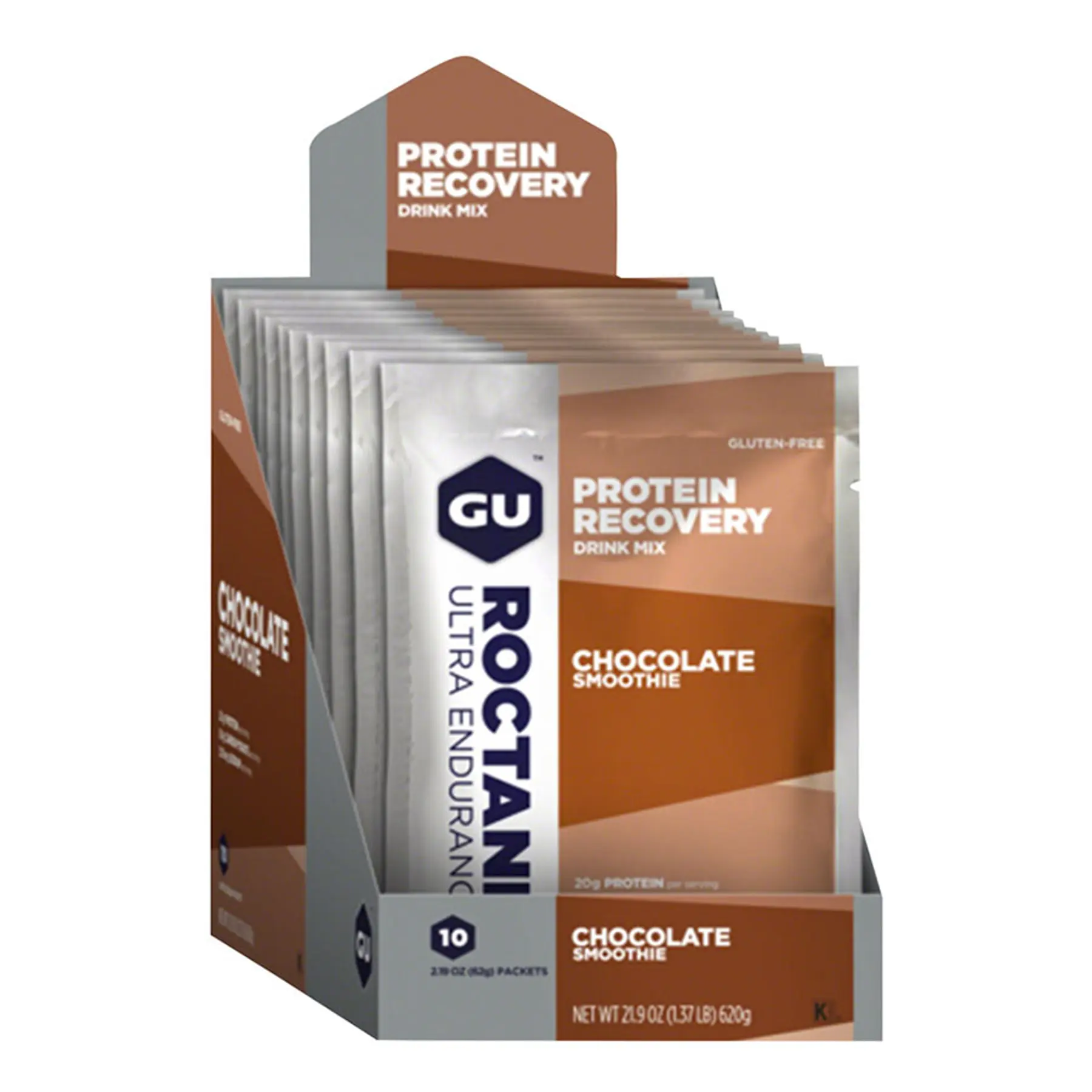 Batido GU Roctane Protein Recovery sabor chocolate smoothie